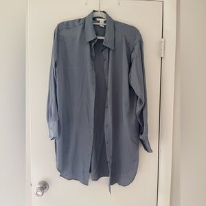 H & M Oversized Satin Button Up